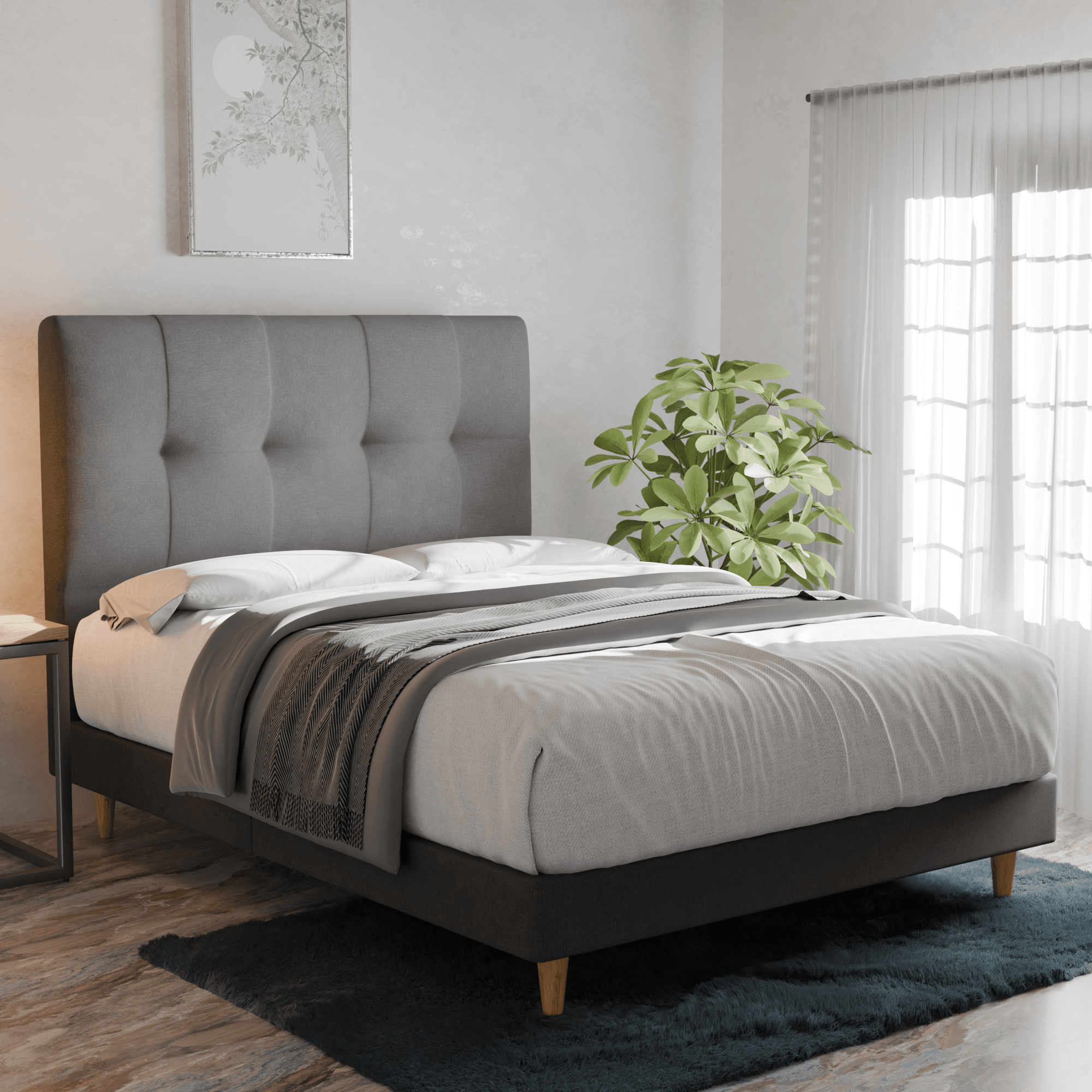 Devon Fabric Bed Frame (Water Repellent)