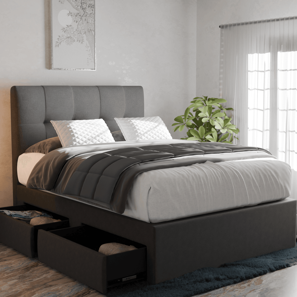 Devon Fabric Drawer Bed Frame