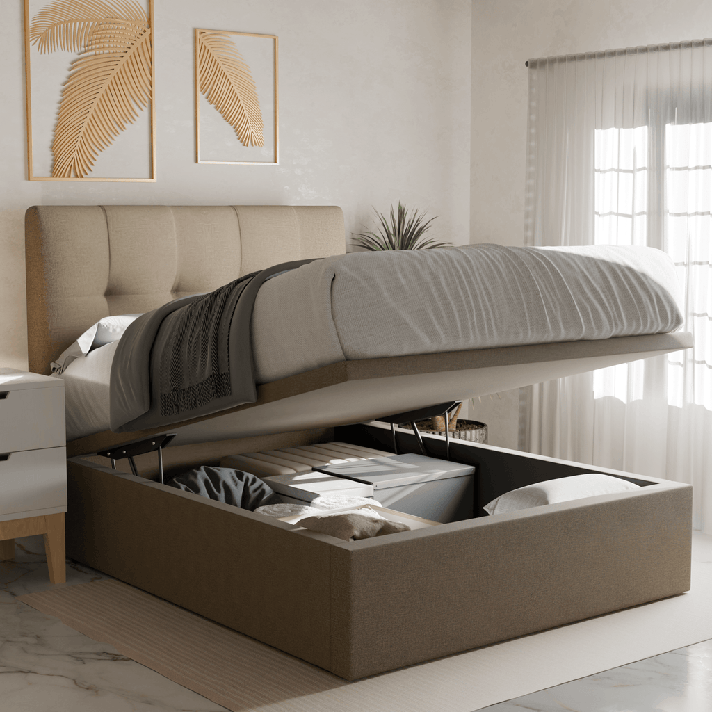 Devon Fabric Storage Bed