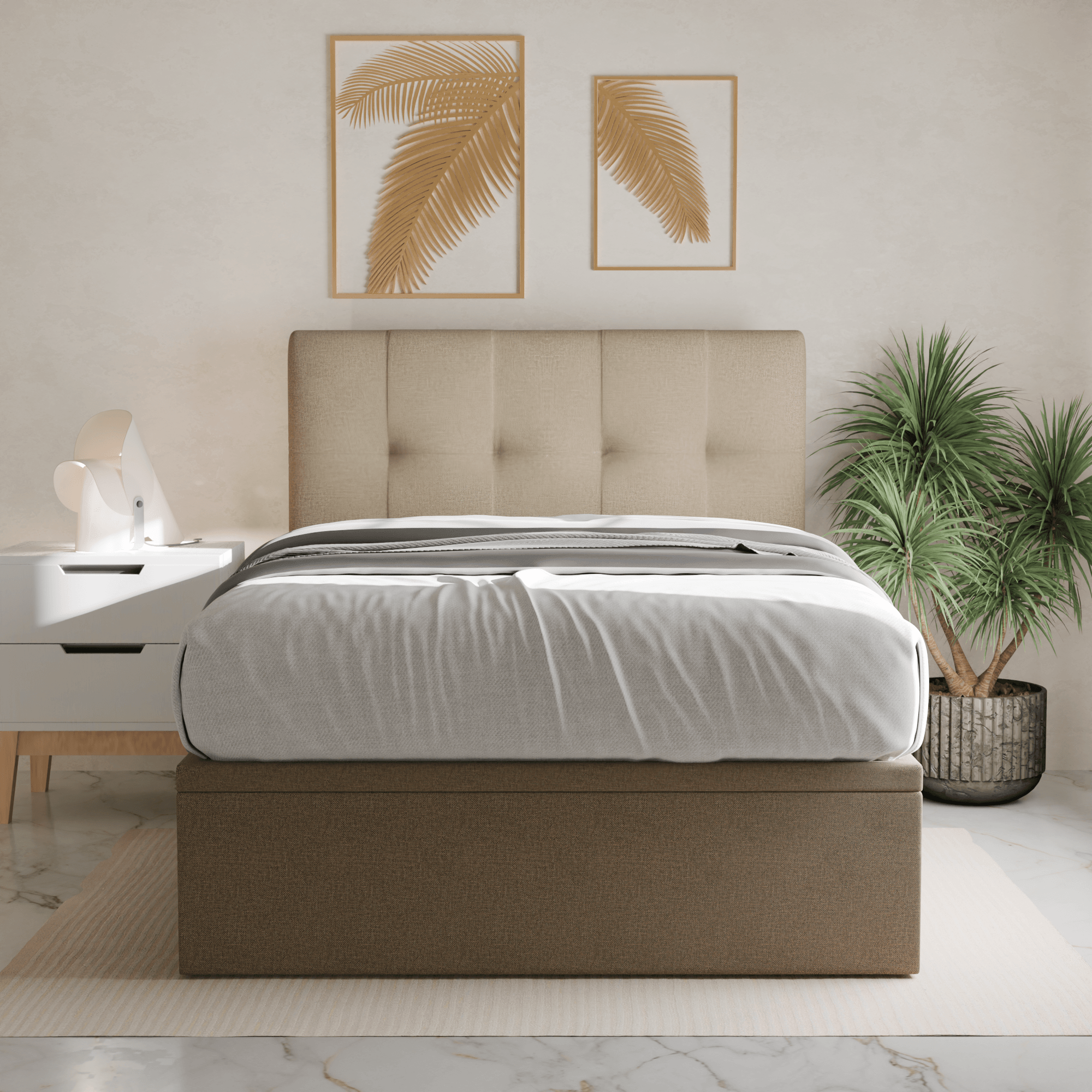 Devon Fabric Storage Bed