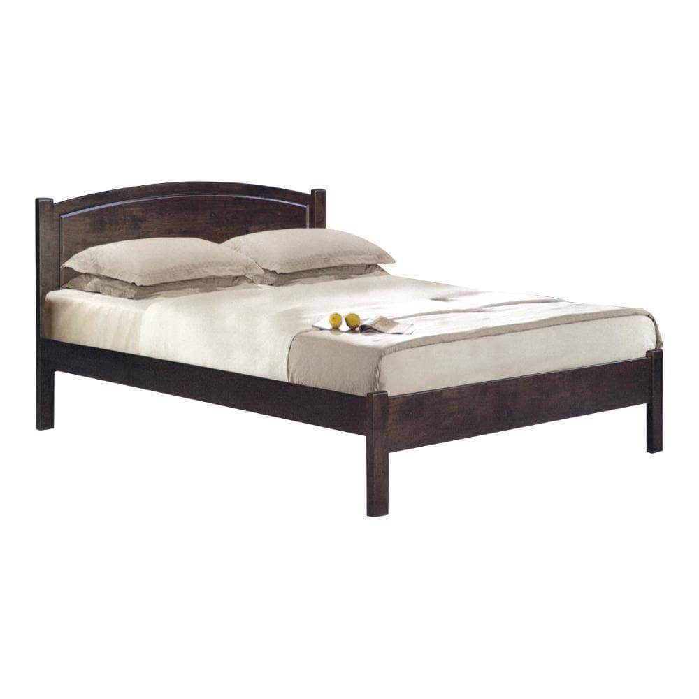 Devona Walnut Wooden Bed (Queen and King Size)