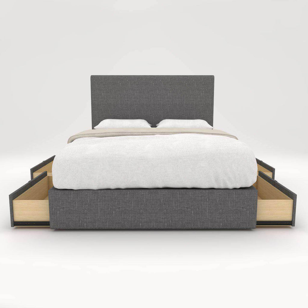 Devonne Grey Fabric Drawer Bed (Water Repellent)