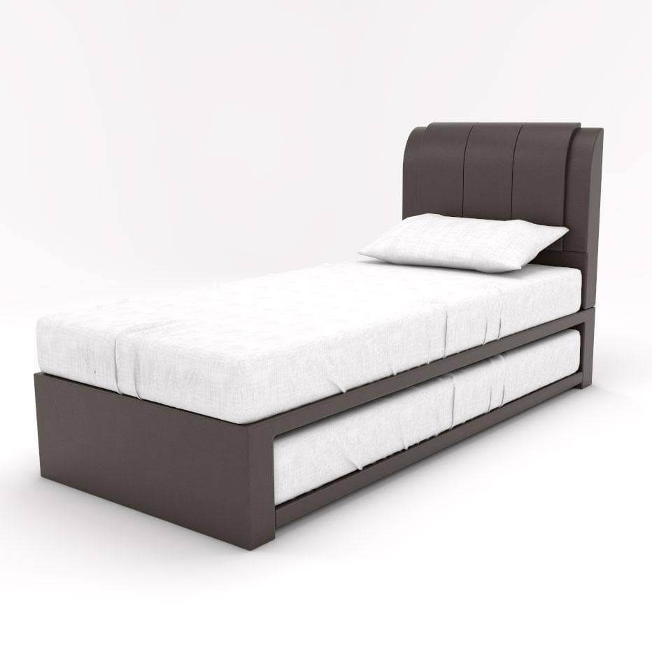 Donatelli Faux Leather 3 in 1 Pull Out Bed