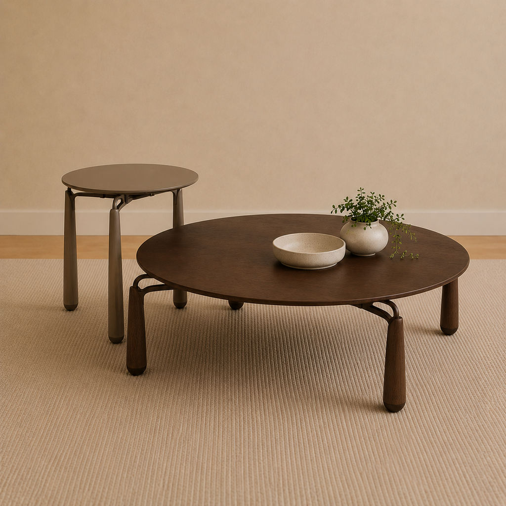 Crestius Wooden Nesting Coffee Table