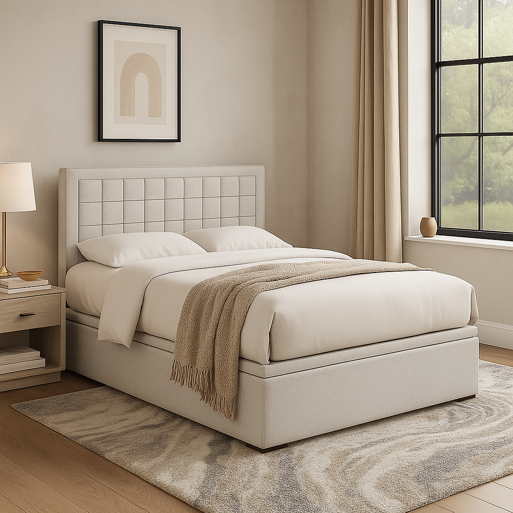 Elijah Fabric Storage Bed (Water Repellent)