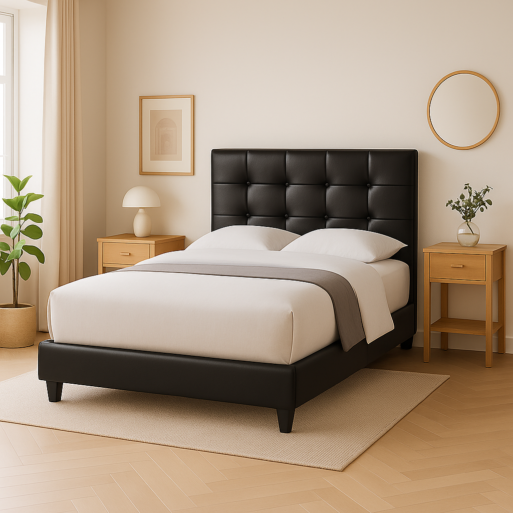 Ellie Faux Leather Bed Frame