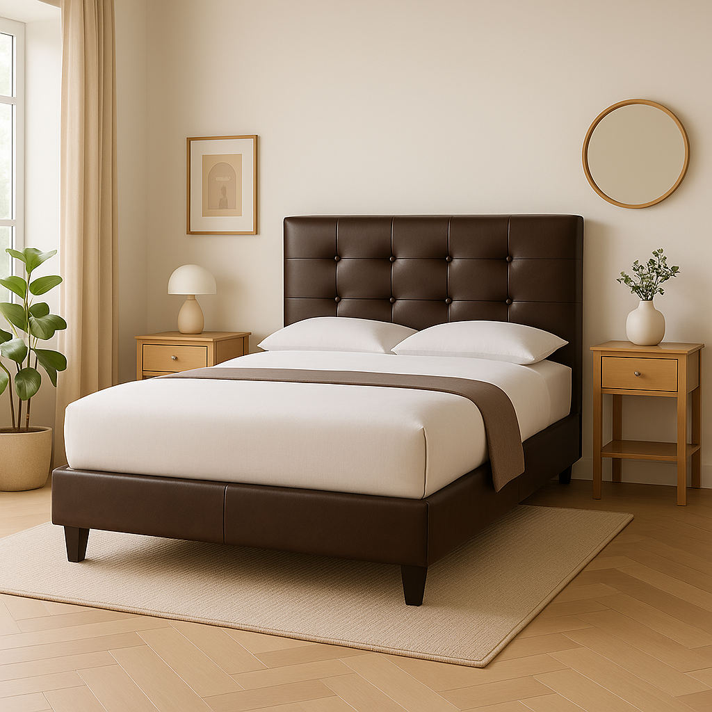 Ellie Faux Leather Bed Frame