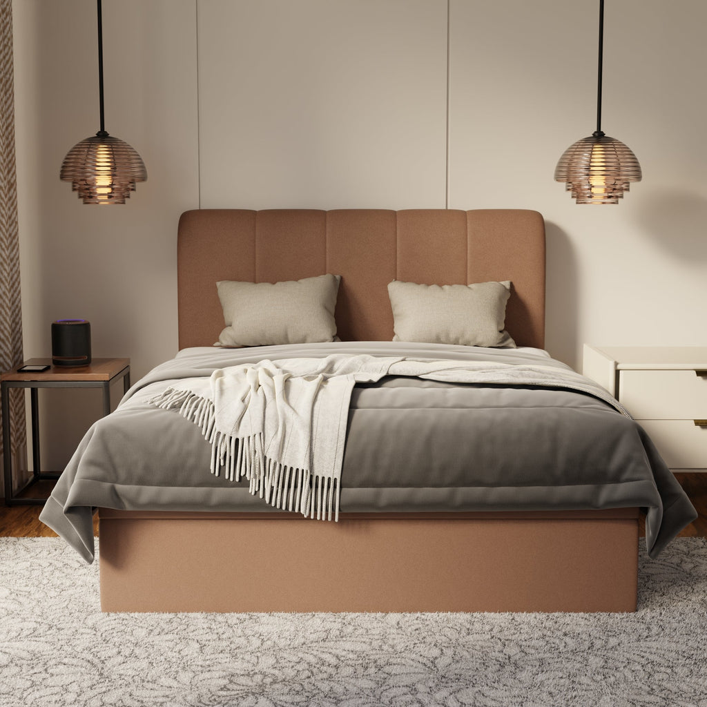 Caldrin Fabric Storage Bed Frame (Water Repellent & Pet Friendly) by Somnuz