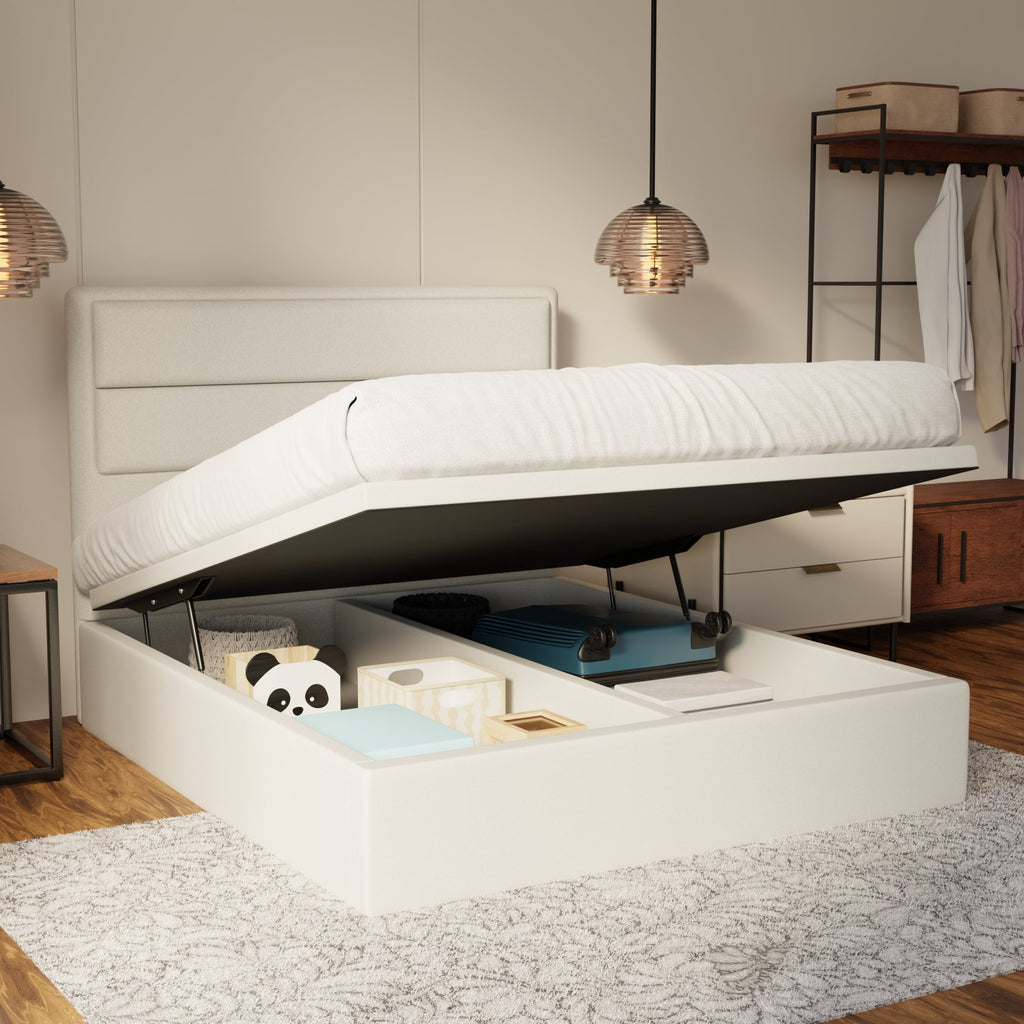 Zorvain Fabric Storage Bed Frame (Water Repellent & Pet Friendly) by Somnuz