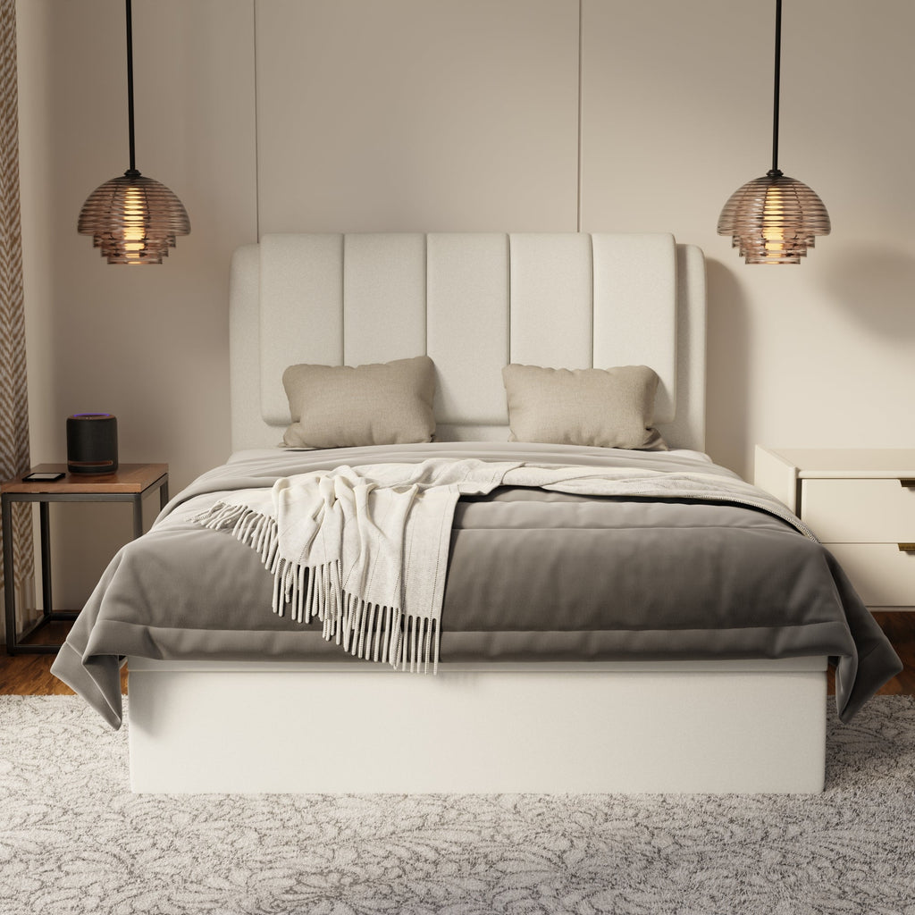 Asteron Fabric Storage Bed Frame (Water Repellent & Pet Friendly) by Somnuz