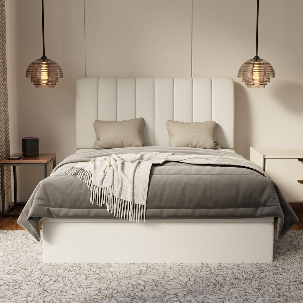 Trevino Fabric Storage Bed Frame (Water Repellent & Pet Friendly) by Somnuz
