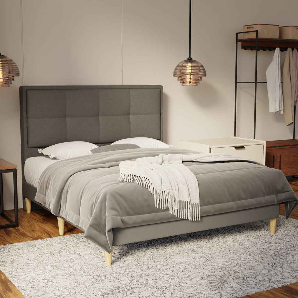 Solvane Fabric Bed Frame (Water Repellent & Pet friendly) by Somnuz