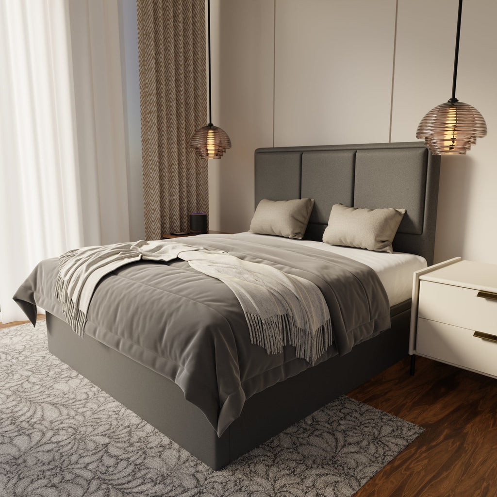 Velmira Fabric Storage Bed Frame (Water Repellent & Pet Friendly) by Somnuz
