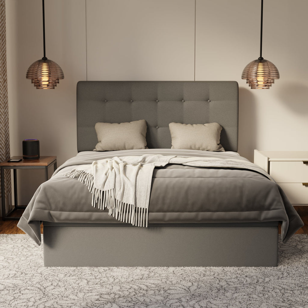 Endora Fabric Storage Bed Frame (Water Repellent & Pet Friendly) by Somnuz