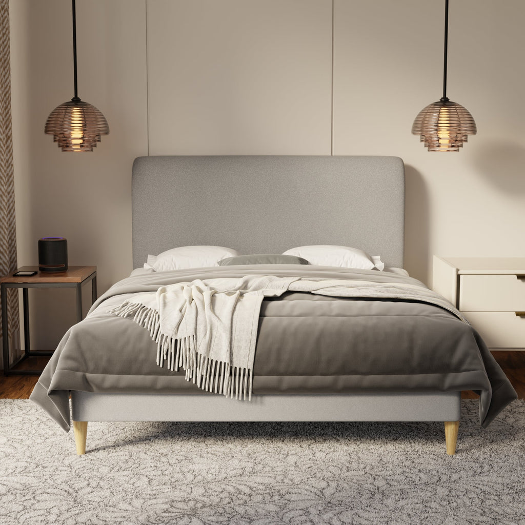 Vintaro Fabric Bed Frame (Water Repellent & Pet friendly) by Somnuz