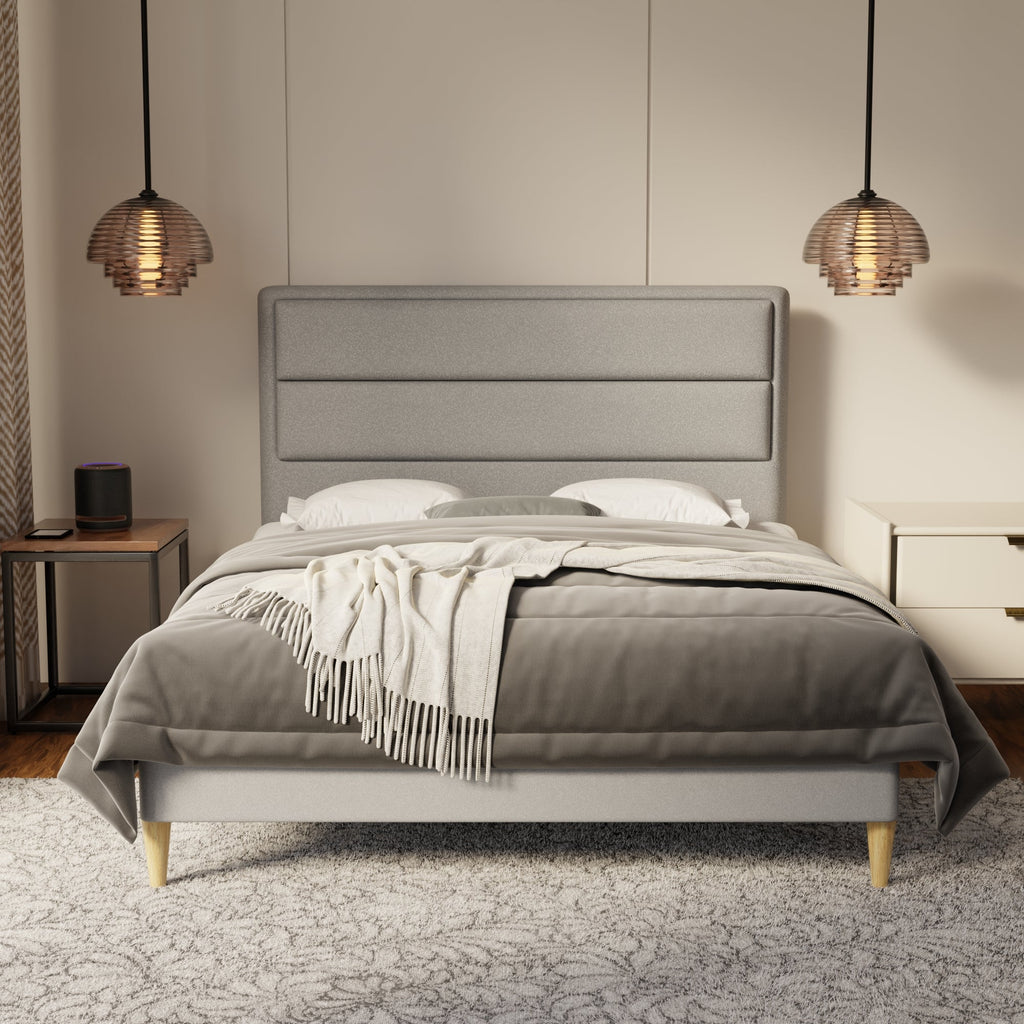 Zorvain Fabric Bed Frame (Water Repellent & Pet friendly) by Somnuz