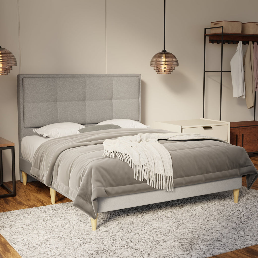 Solvane Fabric Bed Frame (Water Repellent & Pet friendly) by Somnuz