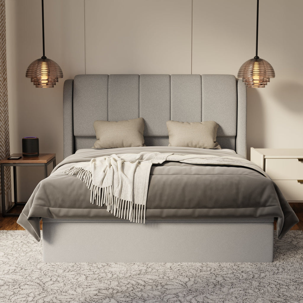 Brinley Fabric Storage Bed Frame (Water Repellent & Pet Friendly) by Somnuz