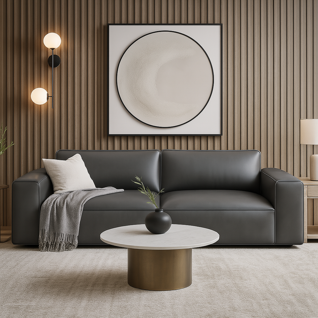 Giacomo Premium Leather 3 Seater Sofa