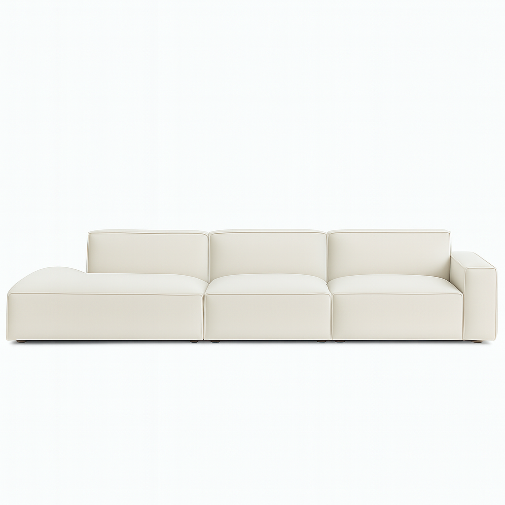 Giacomo Premium Leather 4 Seater Extended Sofa