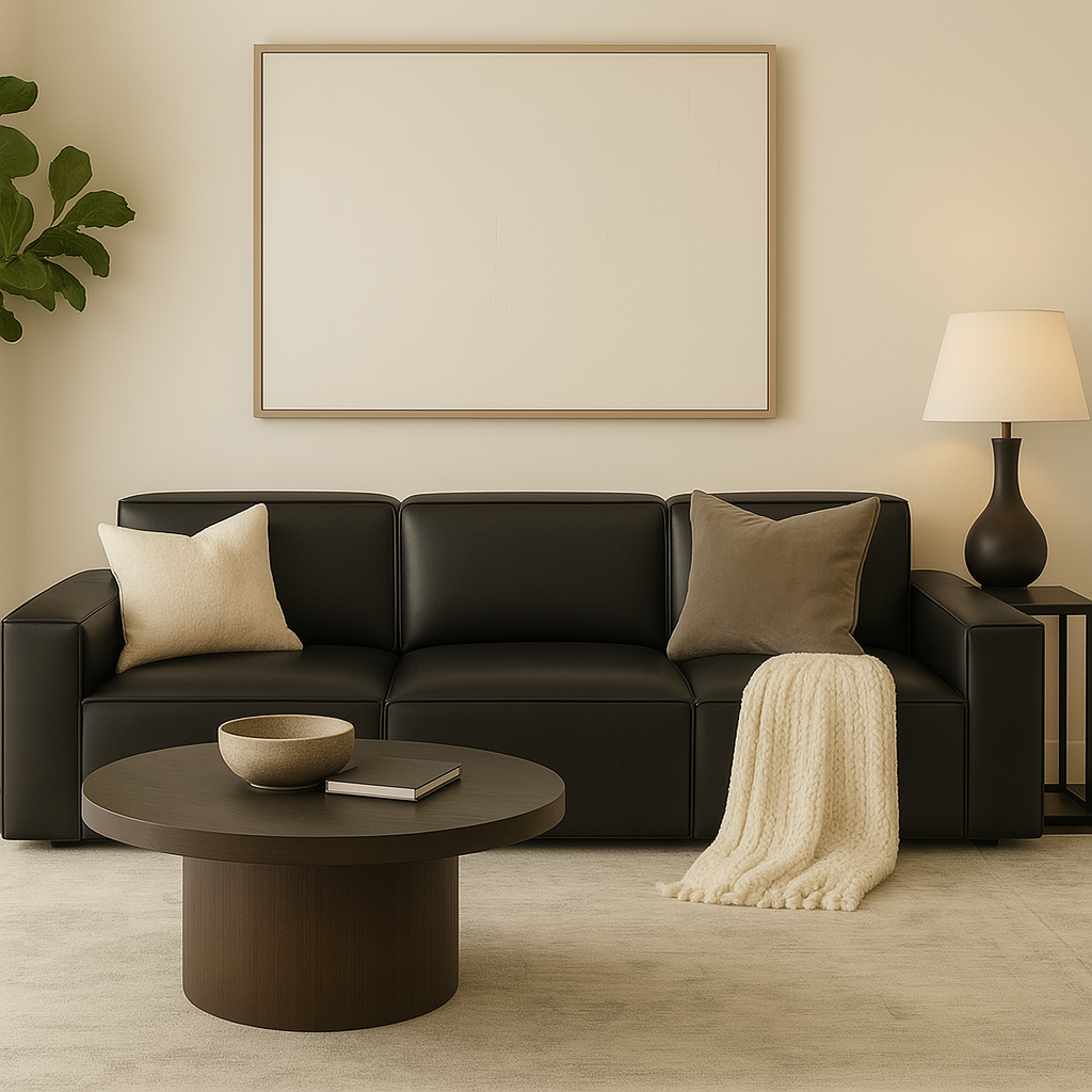 Giacomo Premium Leather 4 Seater Sofa