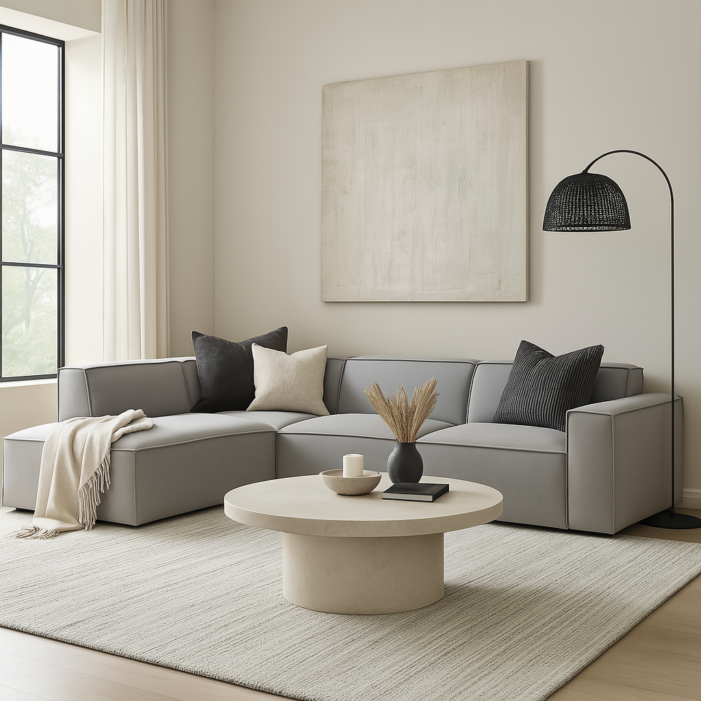 Giacomo Fabric 4 Seater Corner Sofa (Pet Friendly)