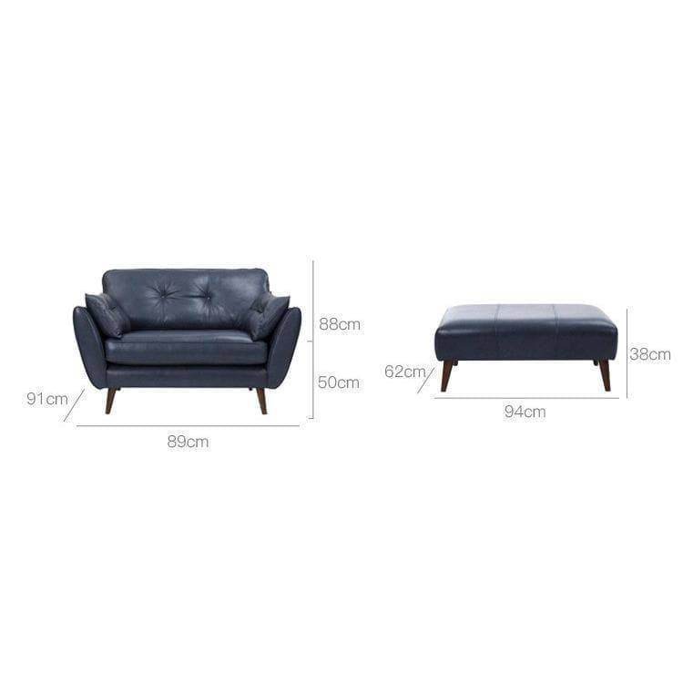 Heather Faux Leather Sofa