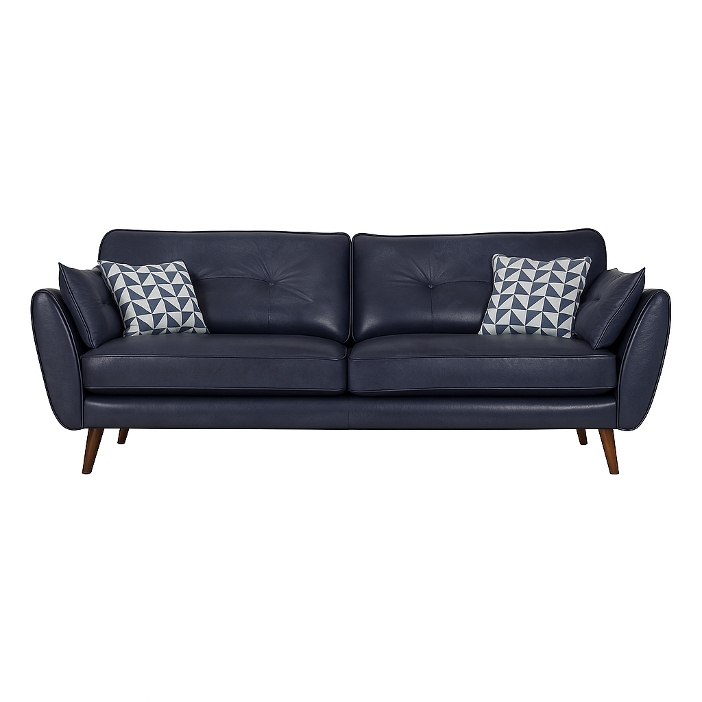 Heather Faux Leather Sofa