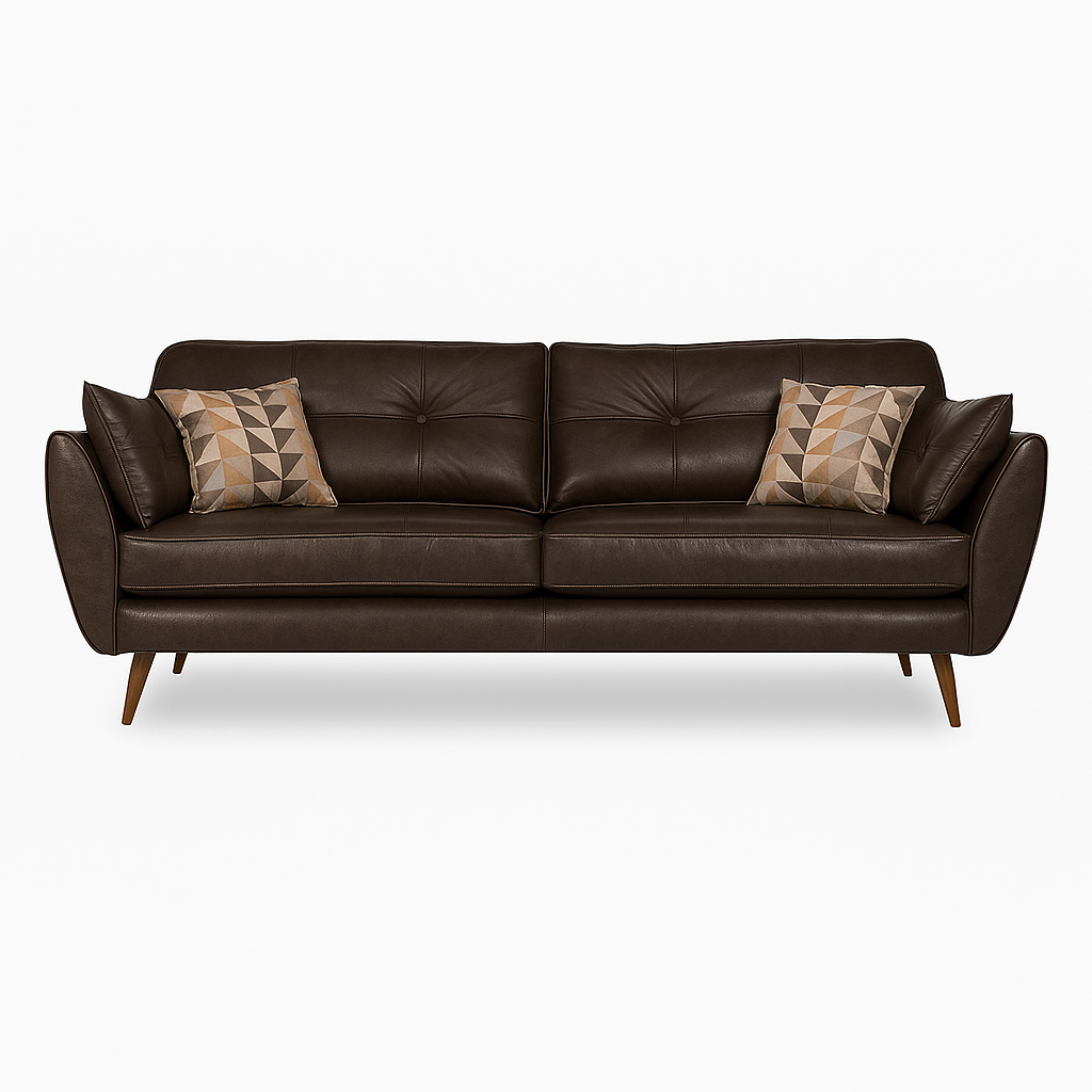 Heather Faux Leather Sofa