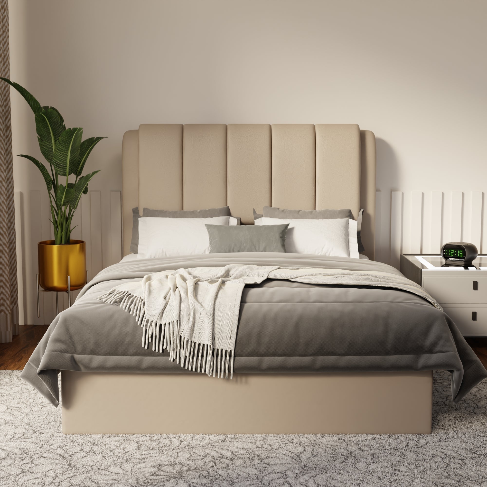 Asteron Faux Leather Drawer Bed Frame (Pet Friendly) by Somnuz