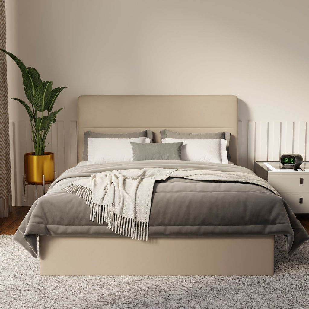 Lysara Faux Leather Drawer Bed Frame (Pet Friendly) by Somnuz