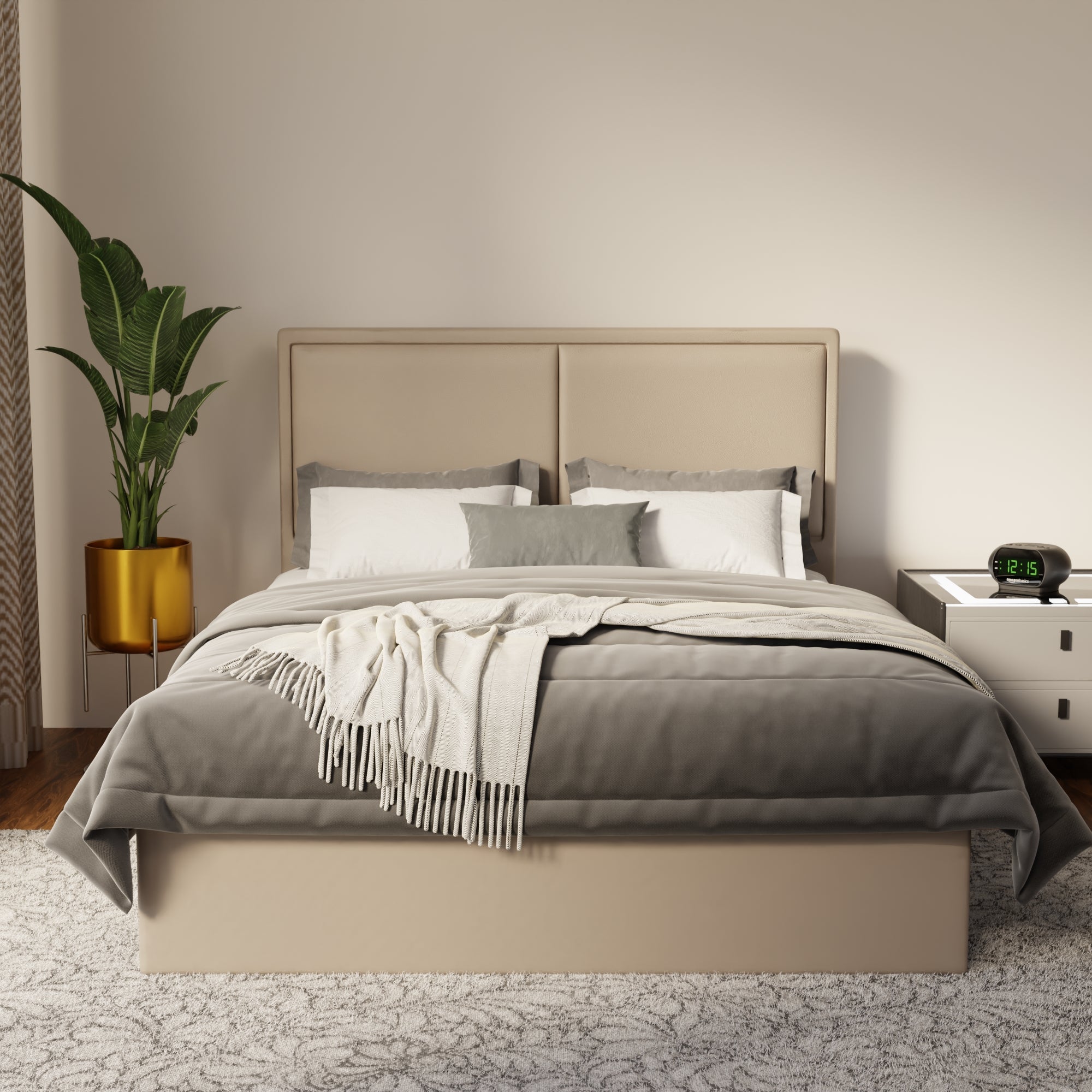 Bravelle Faux Leather Drawer Bed Frame (Pet Friendly) by Somnuz