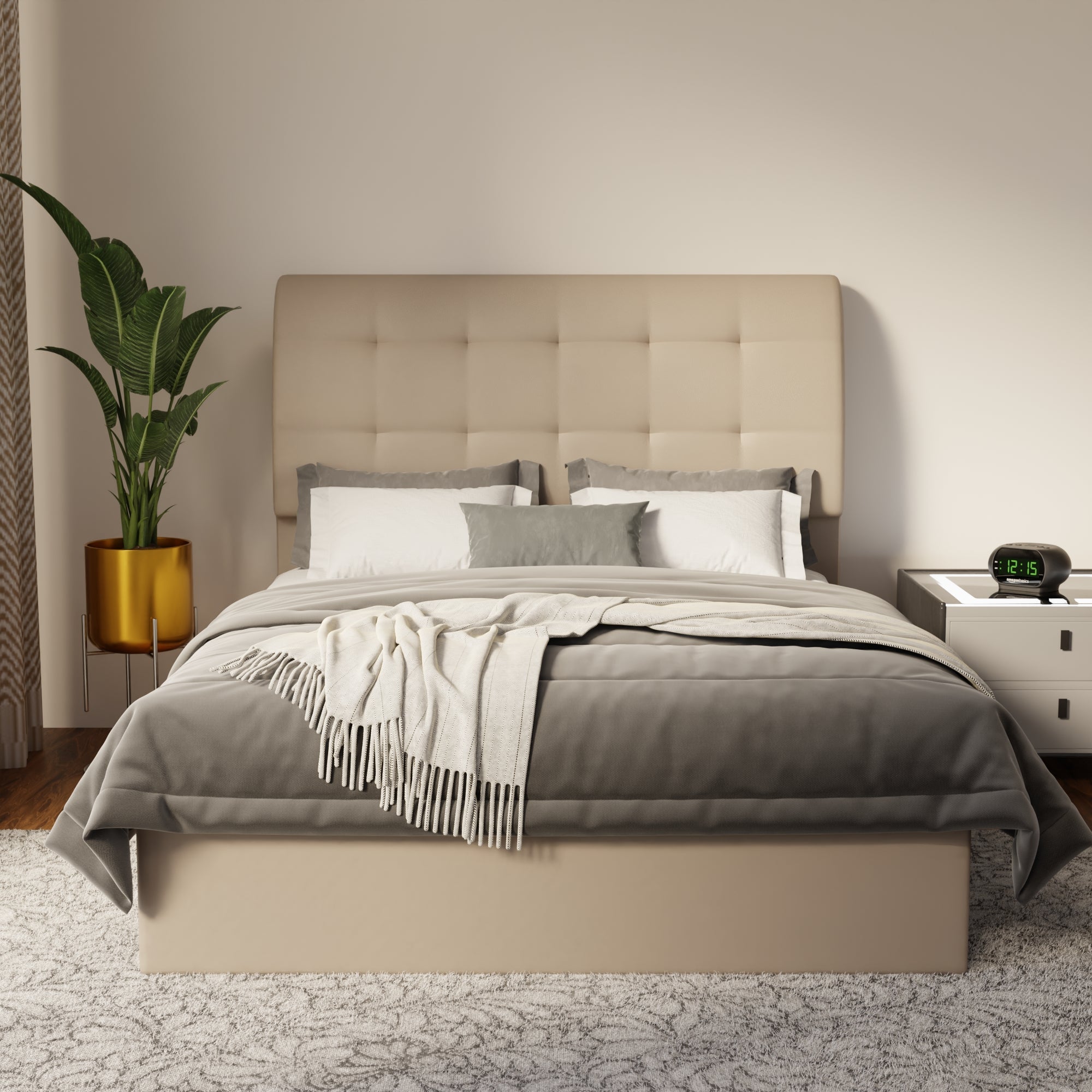Haldor Faux Leather Drawer Bed Frame (Pet Friendly) by Somnuz