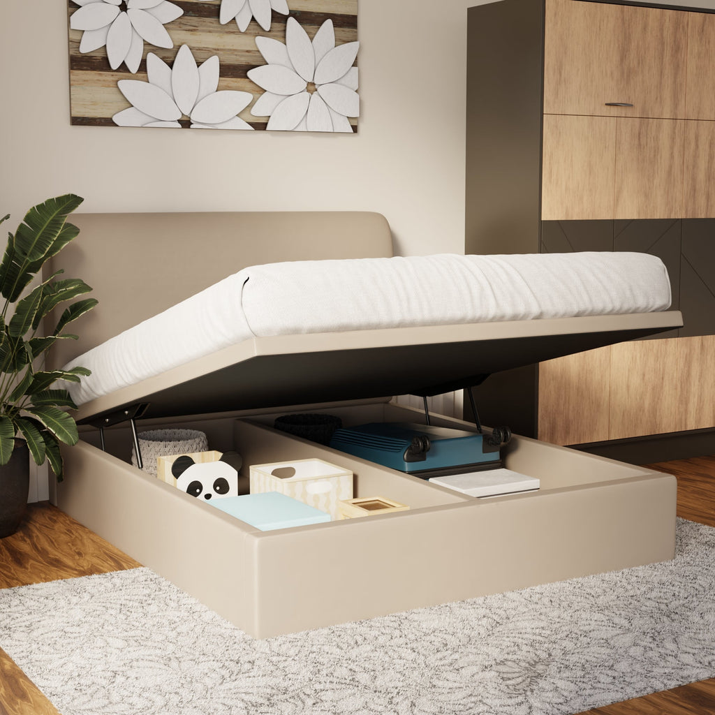 Vintaro Faux Leather Storage Bed Frame (Pet Friendly) by Somnuz
