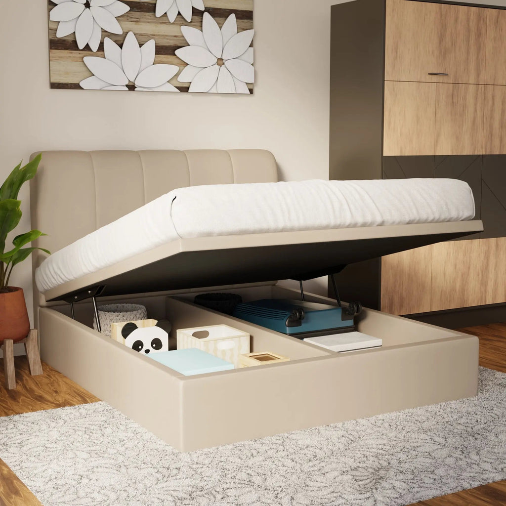 Caldrin Faux Leather Storage Bed Frame (Pet Friendly) by Somnuz