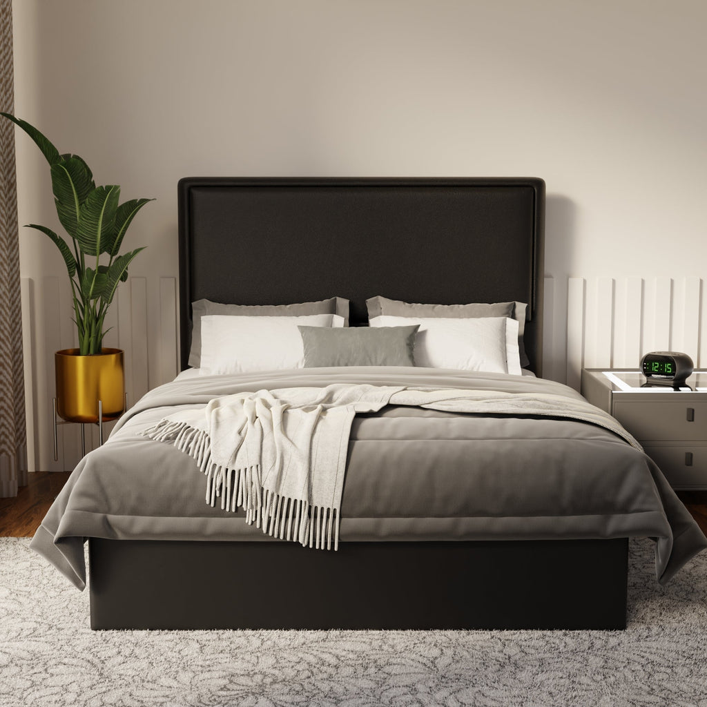 Shiro Faux Leather Drawer Bed Frame (Pet Friendly) by Somnuz