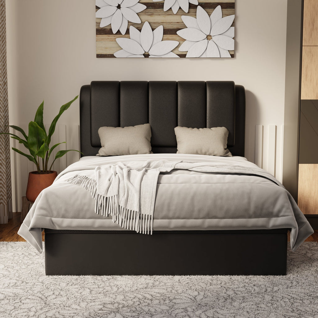 Asteron Faux Leather Storage Bed Frame (Pet Friendly) by Somnuz