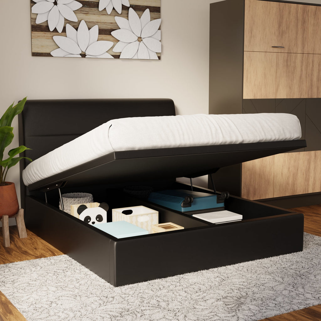Lysara Faux Leather Storage Bed Frame (Pet Friendly) by Somnuz