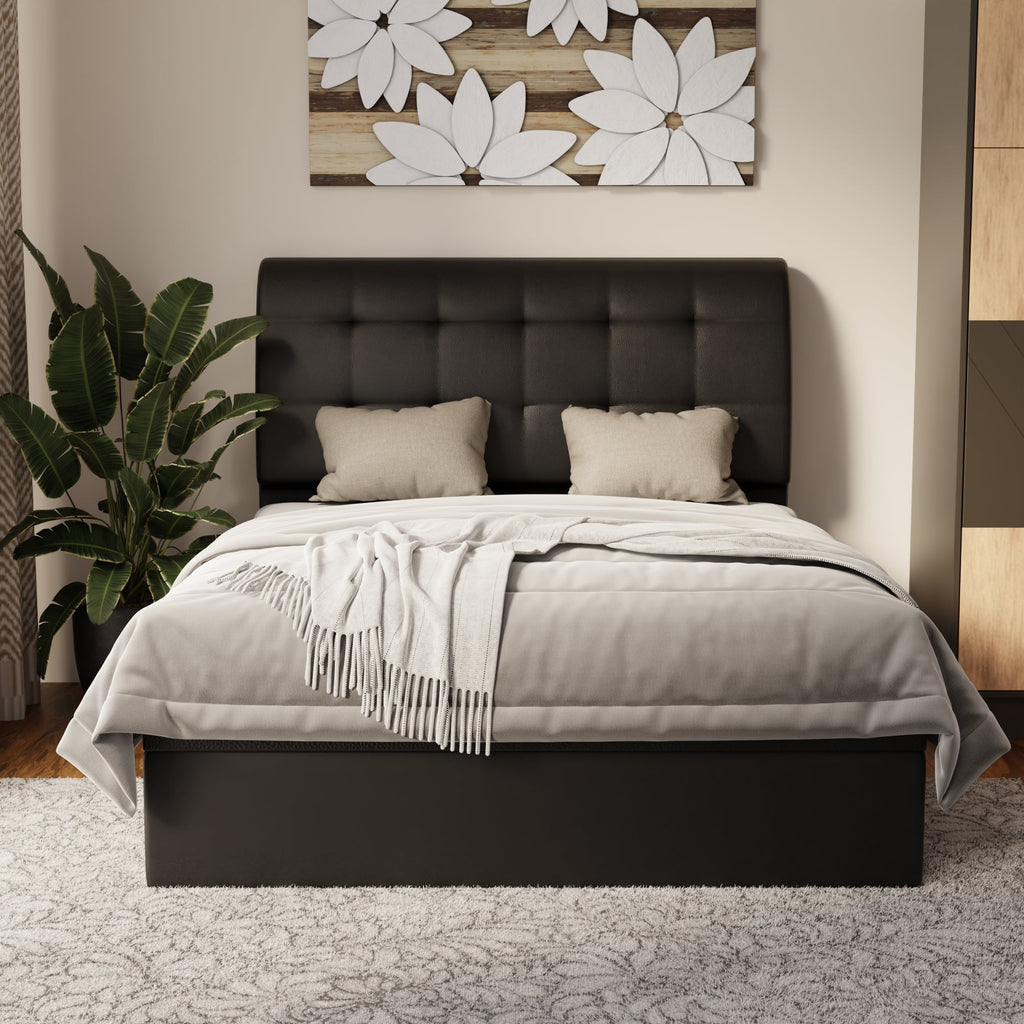 Haldor Faux Leather Storage Bed Frame (Pet Friendly) by Somnuz