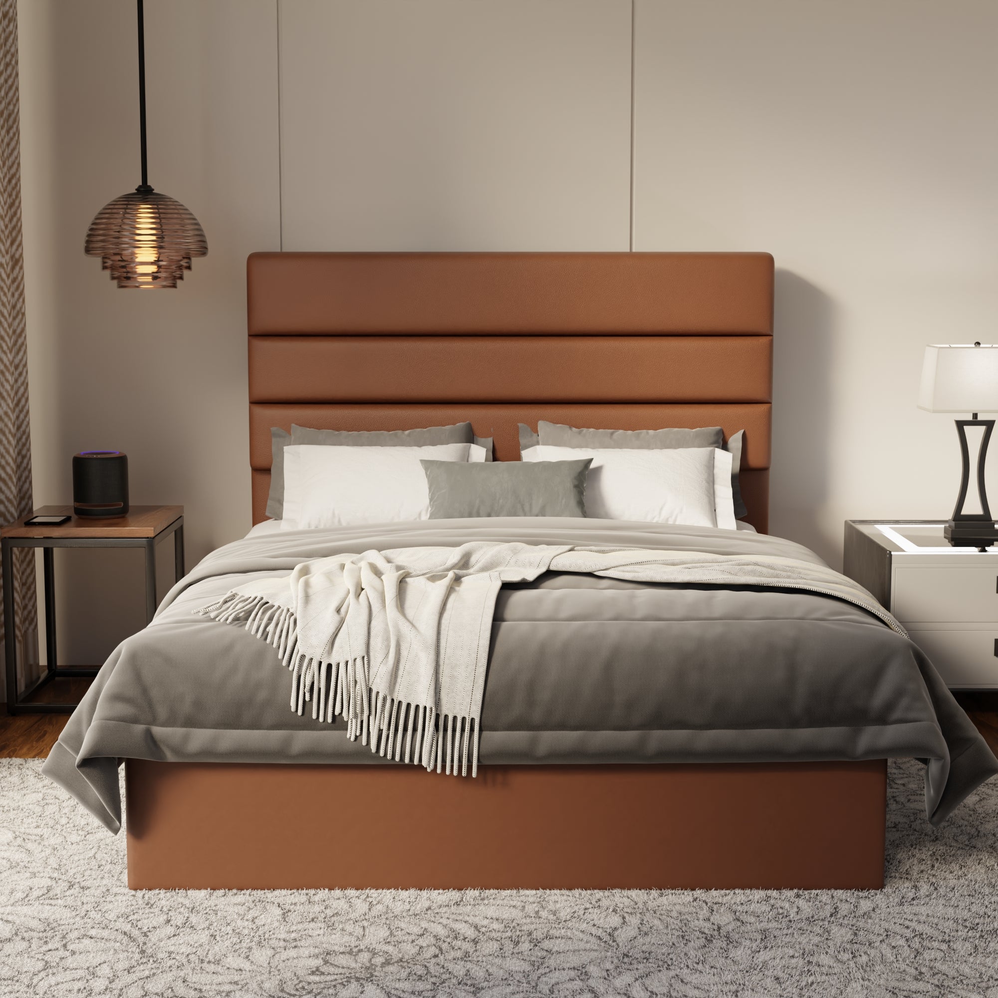 Corlune Faux Leather Drawer Bed Frame (Pet Friendly) by Somnuz