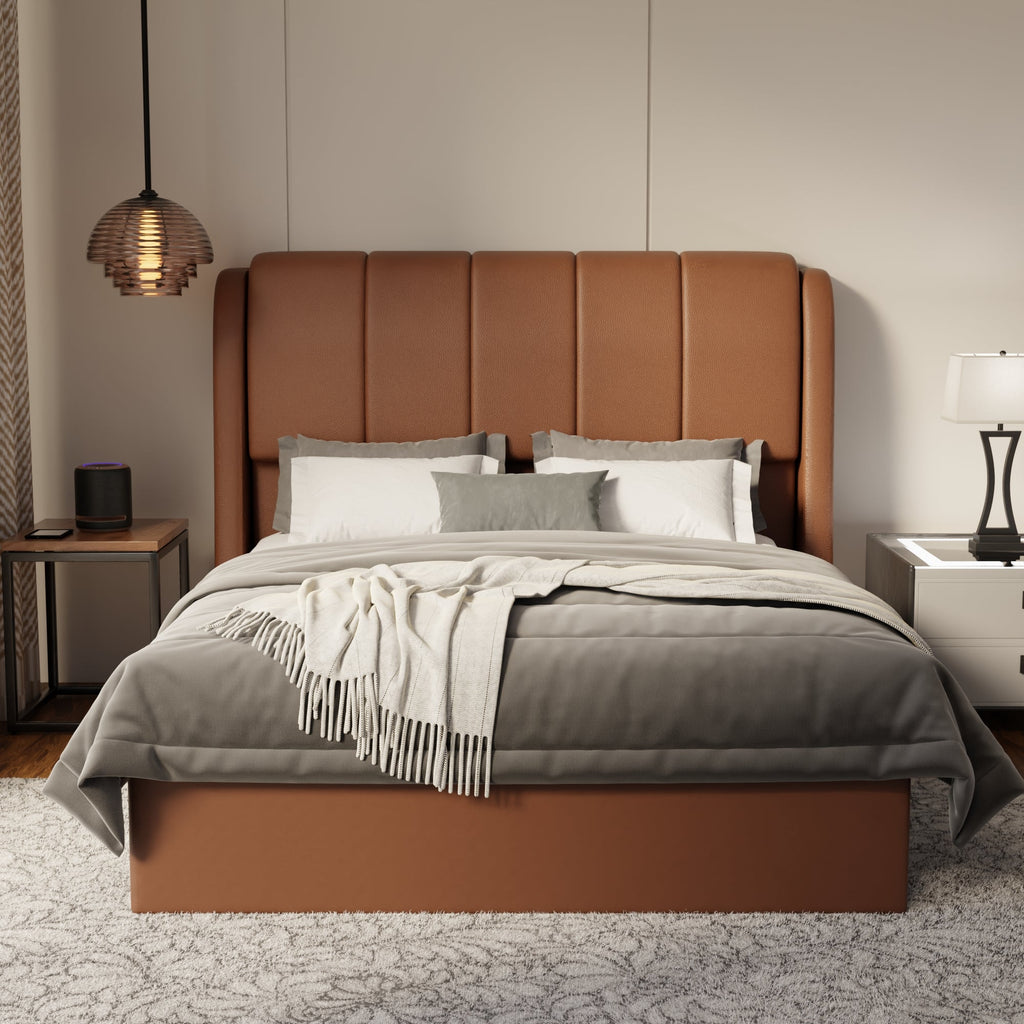 Brinley Faux Leather Drawer Bed Frame (Pet Friendly) by Somnuz
