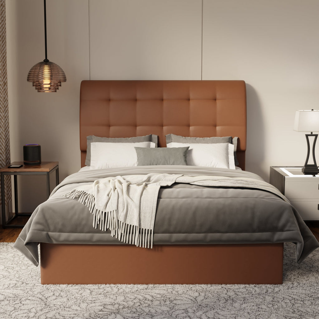 Haldor Faux Leather Drawer Bed Frame (Pet Friendly) by Somnuz