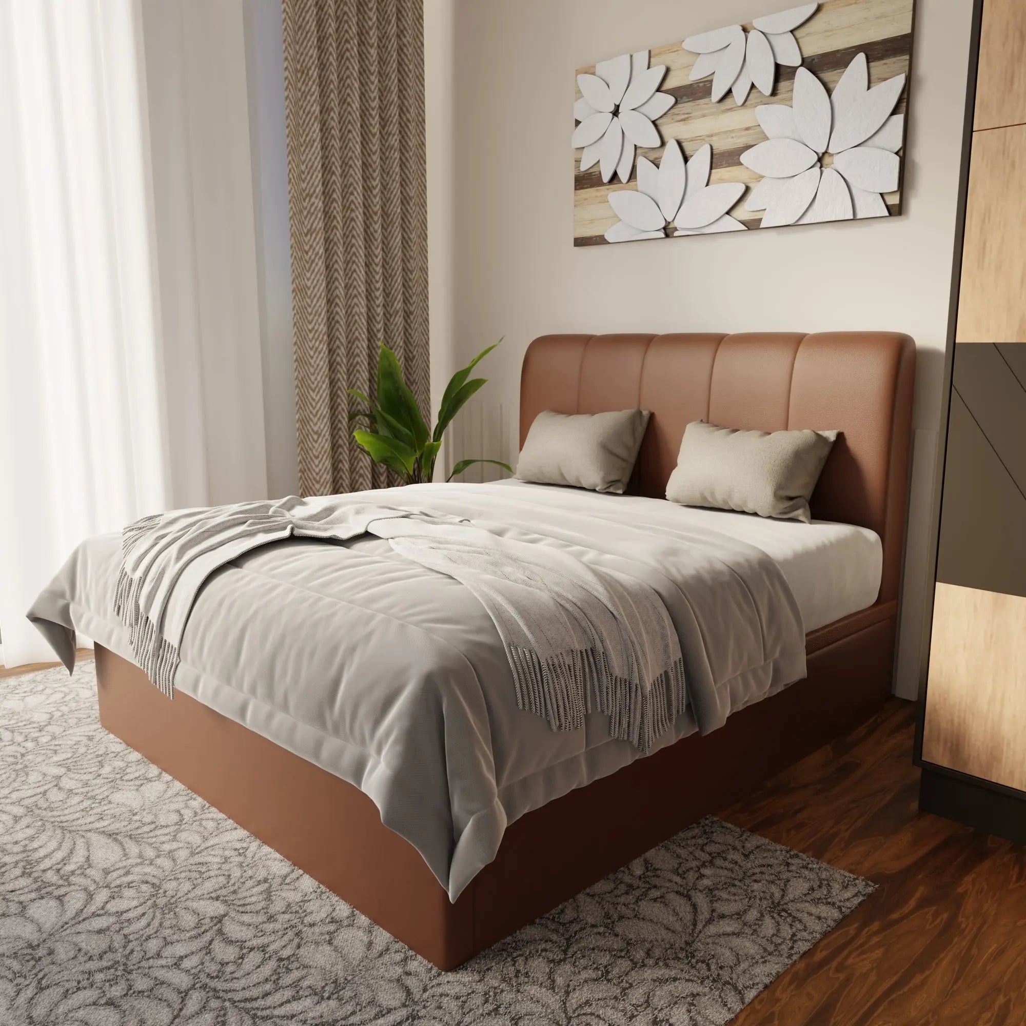 Caldrin Faux Leather Storage Bed Frame (Pet Friendly) by Somnuz