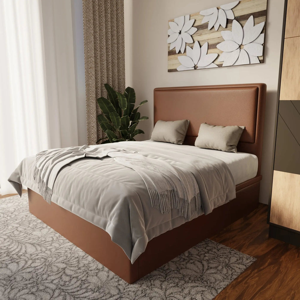 Shiro Faux Leather Storage Bed Frame (Pet Friendly) by Somnuz