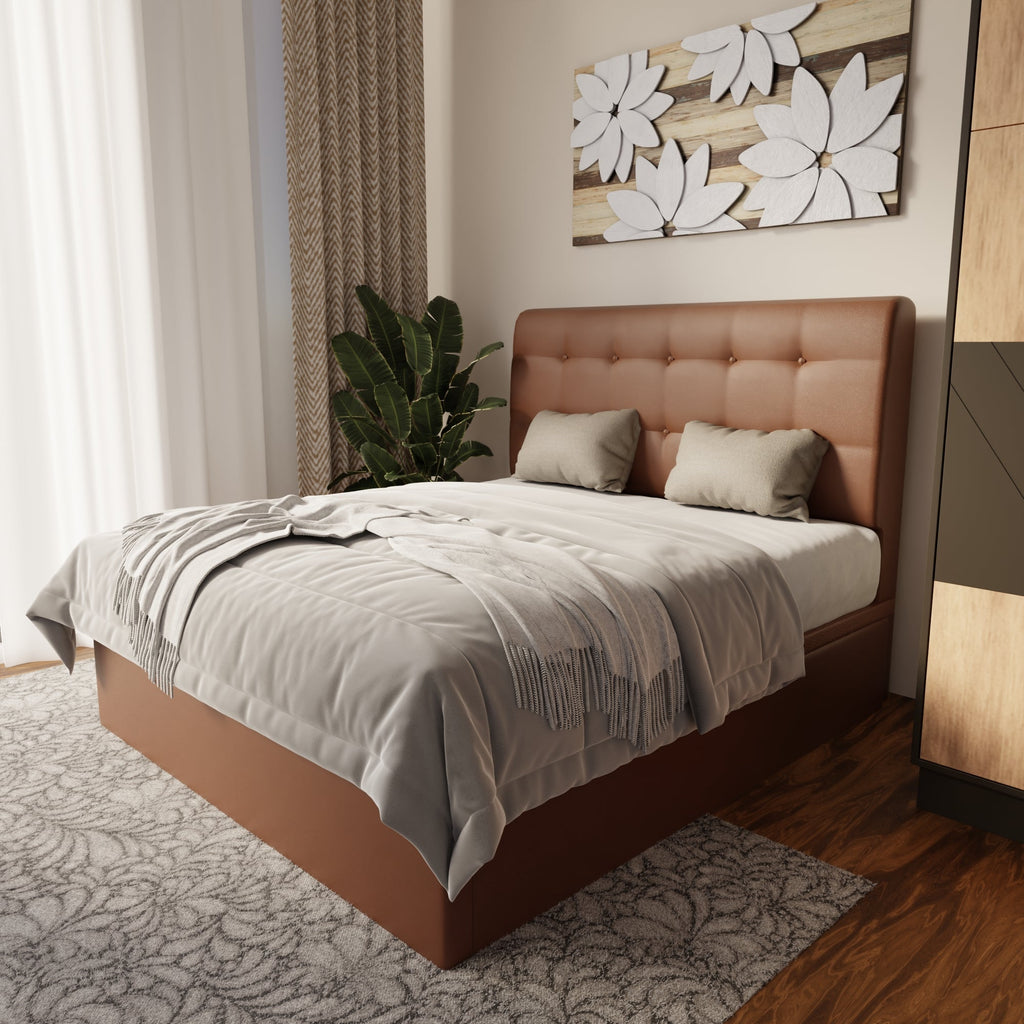 Endora Faux Leather Storage Bed Frame (Pet Friendly) by Somnuz