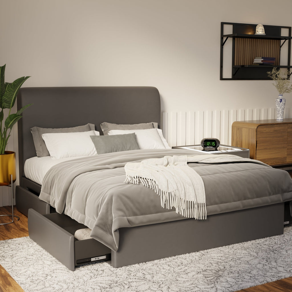 Vintaro Faux Leather Drawer Bed Frame (Pet Friendly) by Somnuz