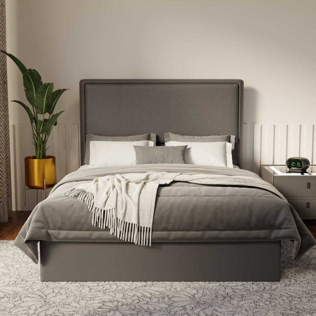 Shiro Faux Leather Drawer Bed Frame (Pet Friendly) by Somnuz