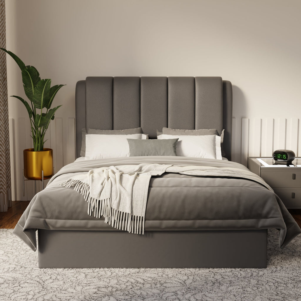 Asteron Faux Leather Drawer Bed Frame (Pet Friendly) by Somnuz