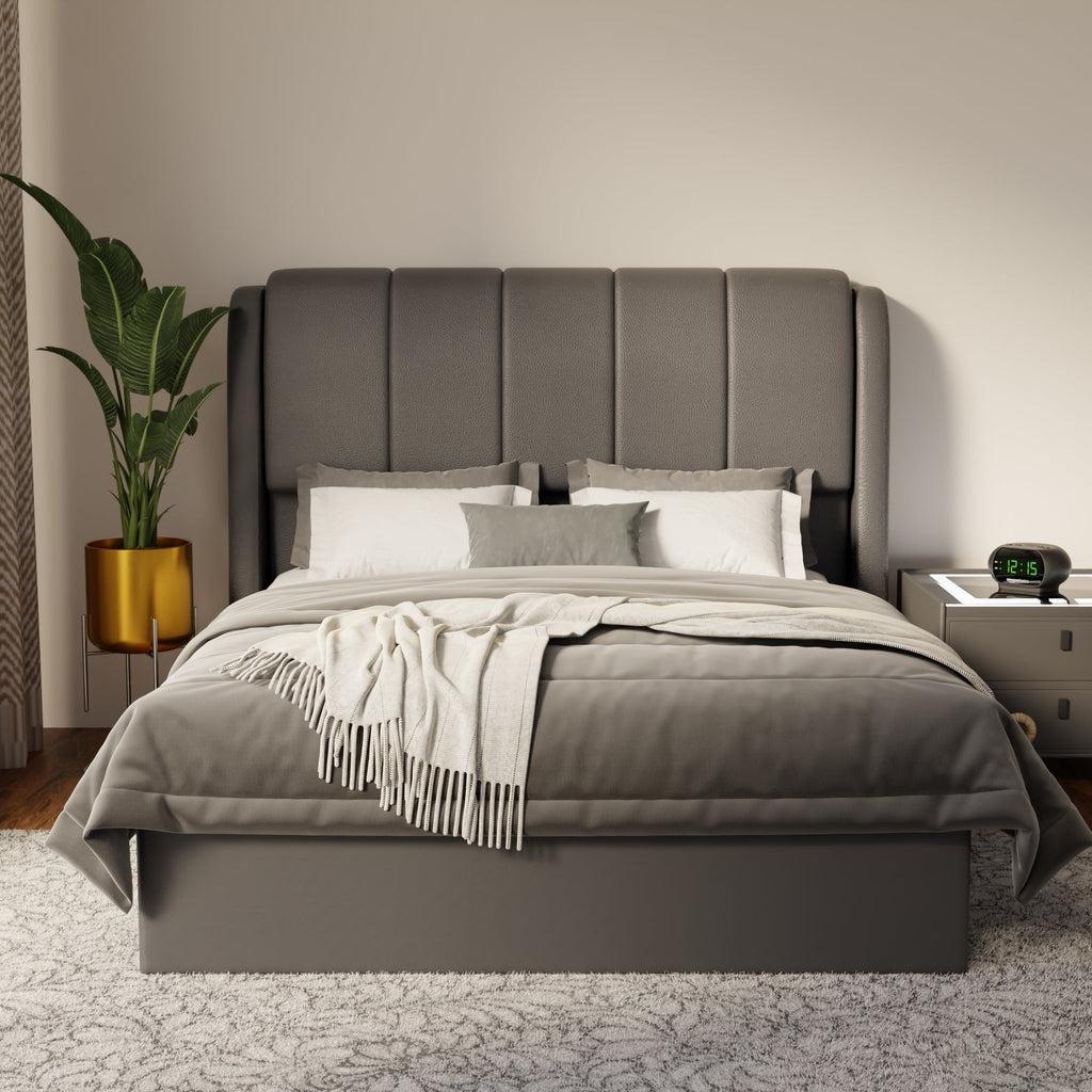 Brinley Faux Leather Drawer Bed Frame (Pet Friendly) by Somnuz