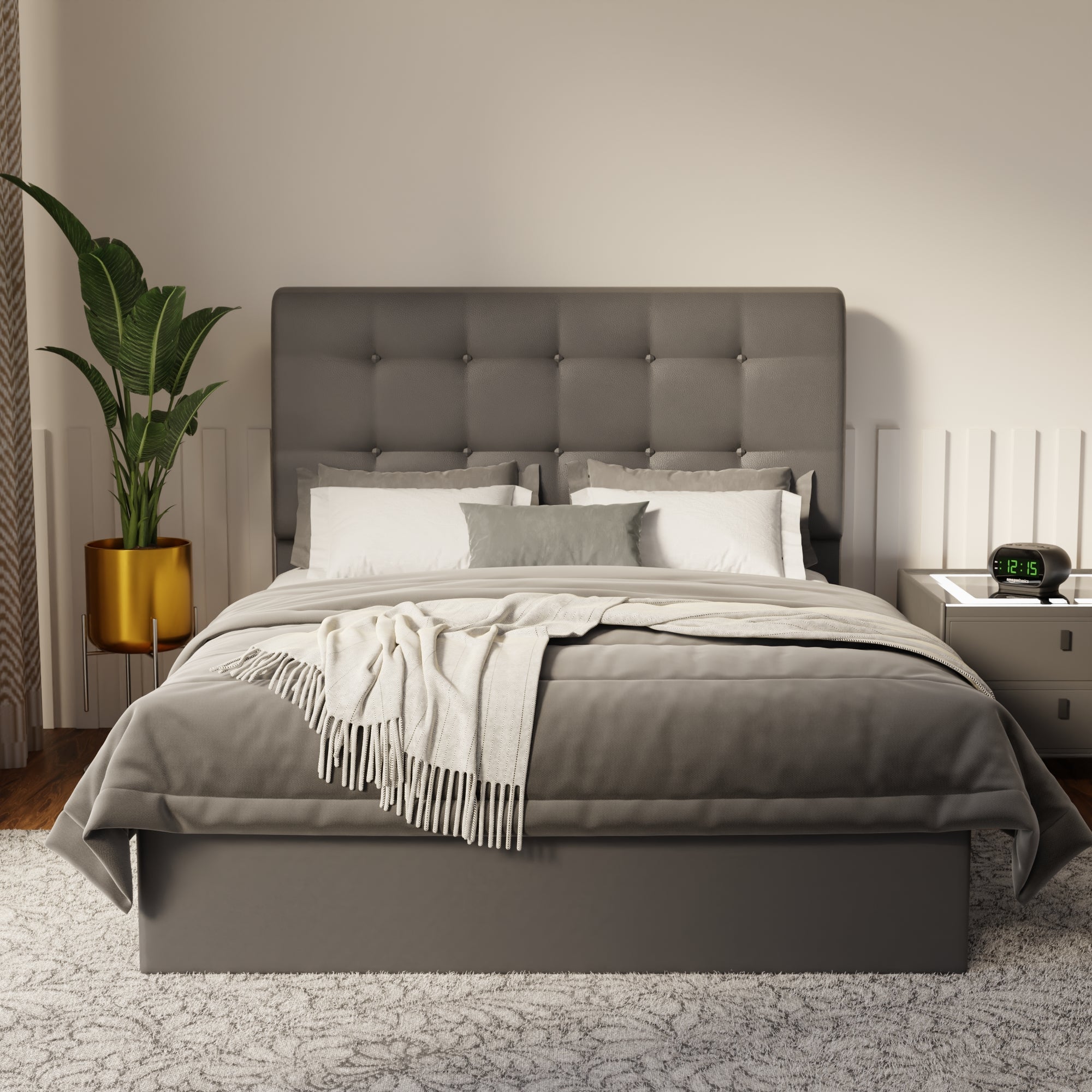 Endora Faux Leather Drawer Bed Frame (Pet Friendly) by Somnuz